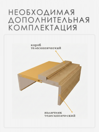 Добор МДФ телескопический Американский Орех 200 мм