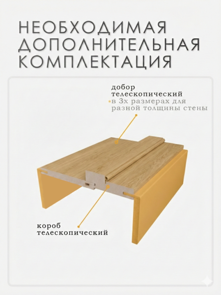 Наличник телескопический МДФ Американский Орех