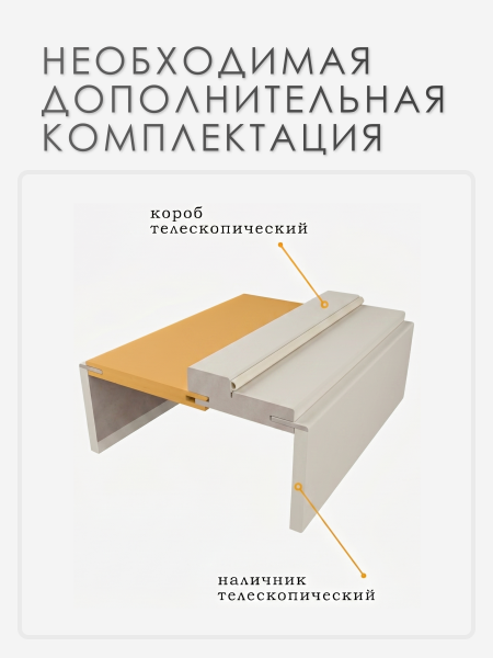 Добор телескопический МДФ Мокко 100 мм